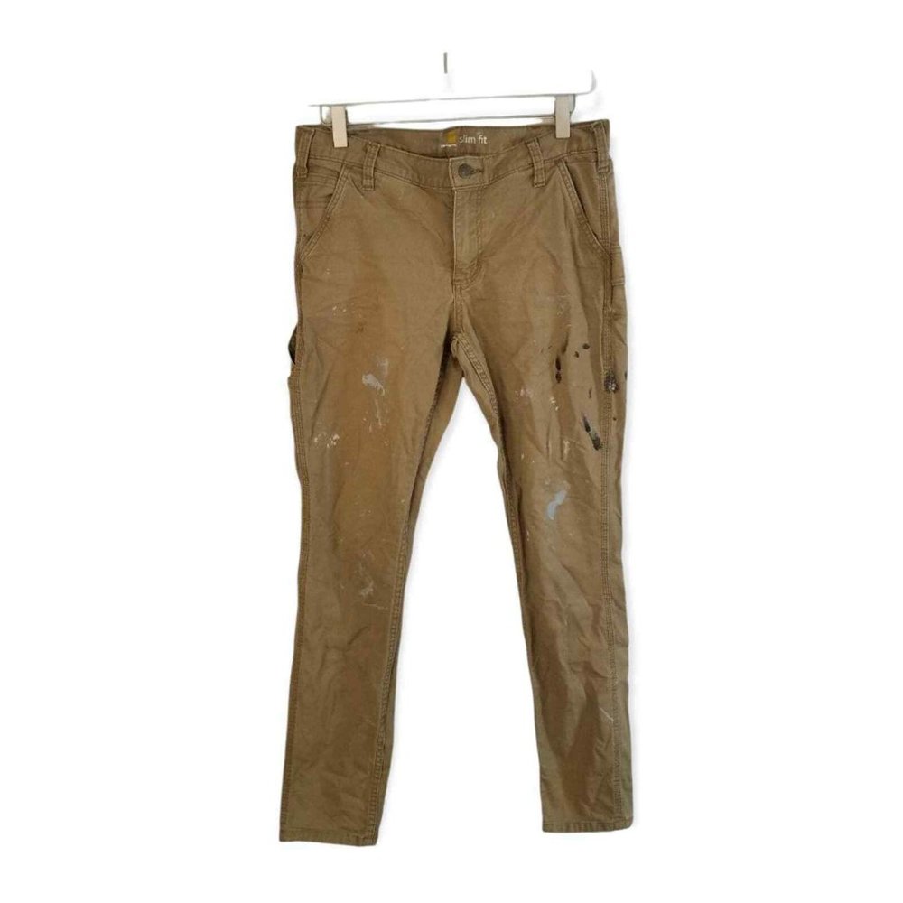 Paint Splatter Slim Fit Carhartt Pants